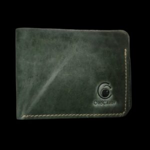 Men Green Leather Wallet