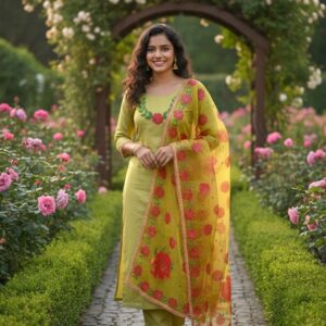 Mehndi Dress-Qalamkar