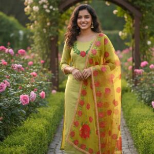 Mehndi Dress-Qalamkar