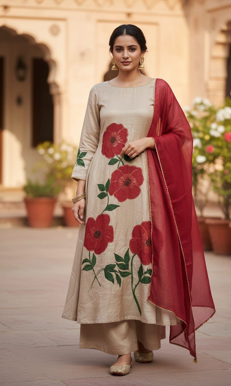 Hand Painted Dress