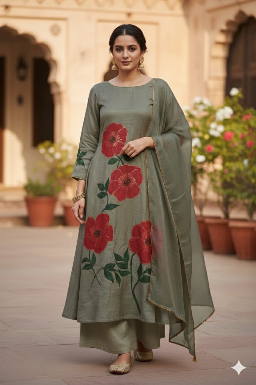 Hand Painted Dress - Image 2