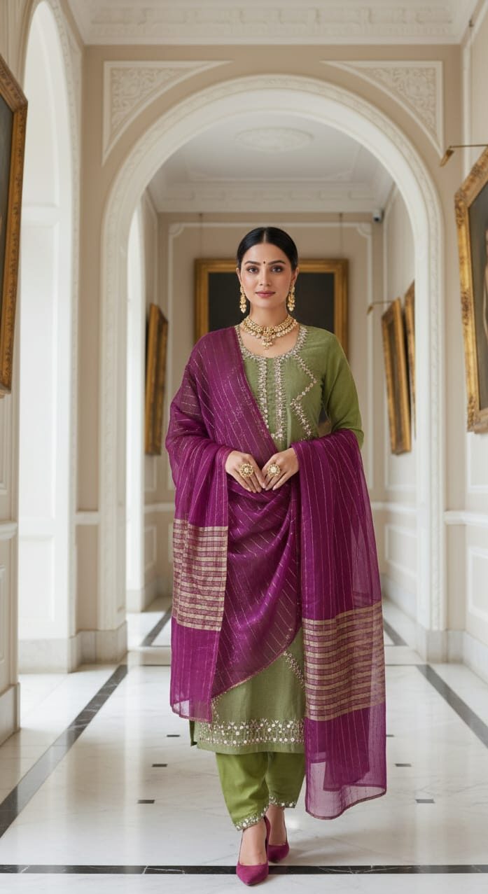 Zari Sheesha Suit - NT-02