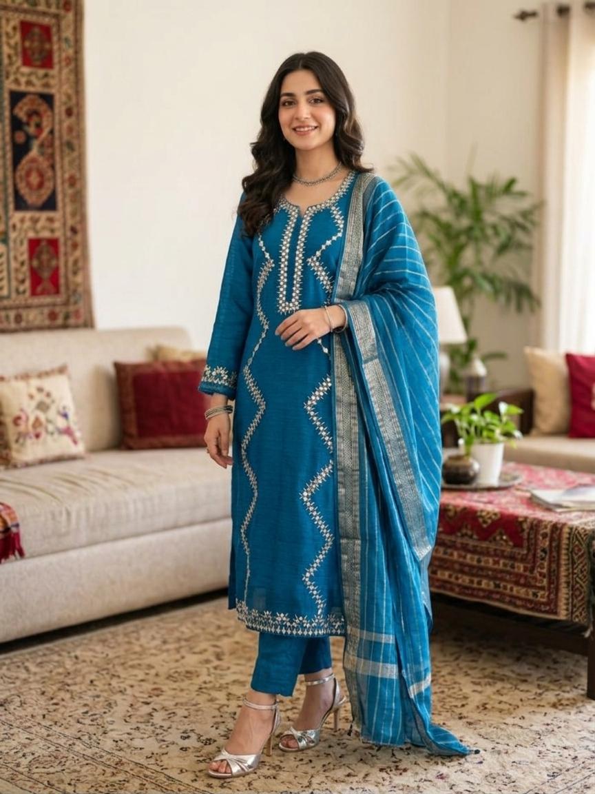 Zari Sheesha Suit - NT-02 - Image 4