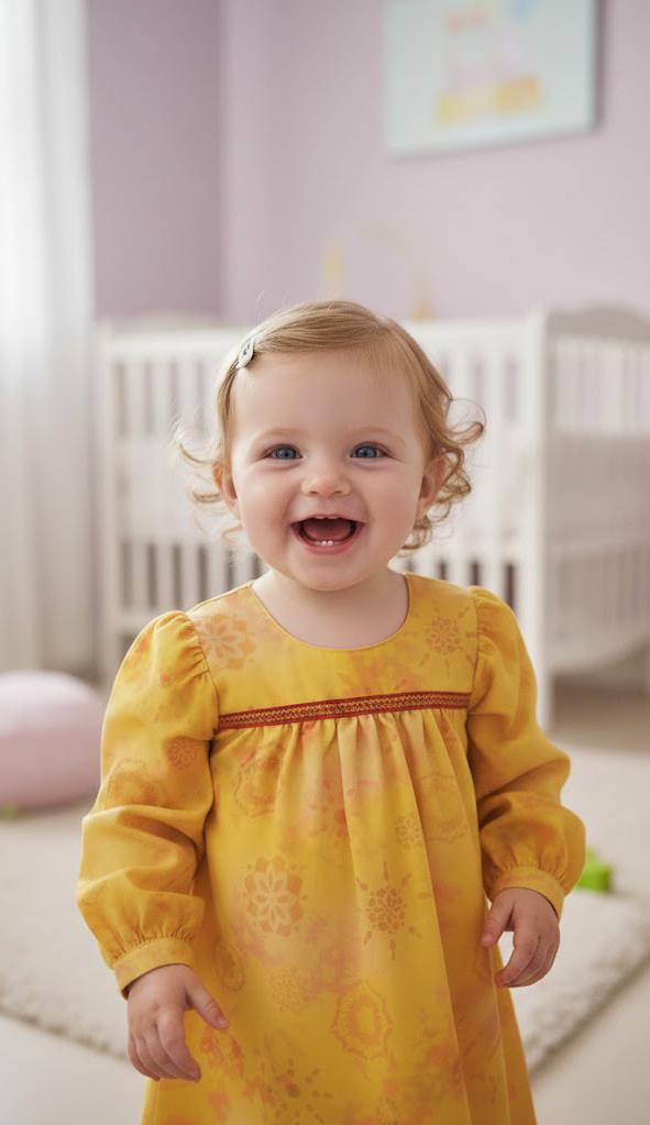 Linen Baby Frok - Image 3