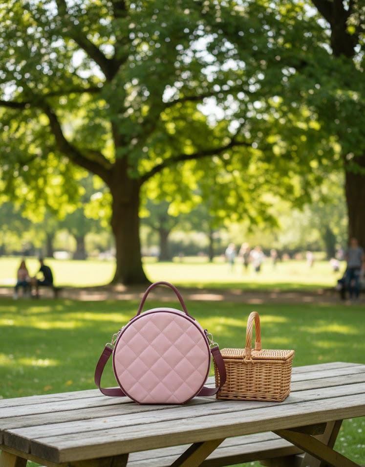 Round Leather Bags - Image 13