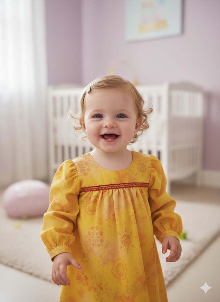 Linen Baby Frok - Image 3